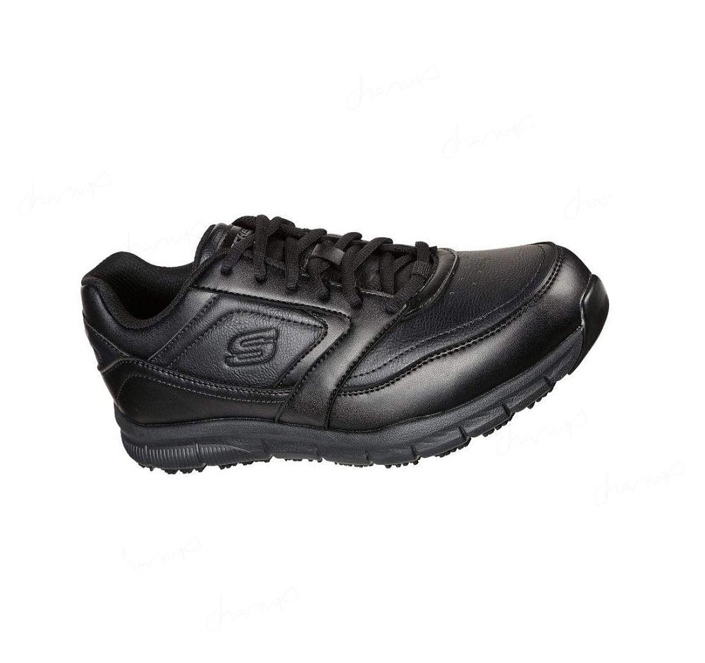 Zapatos De Trabajo Skechers Relaxed Fit®: Nampa SR Hombre Negras | 6886B_AR