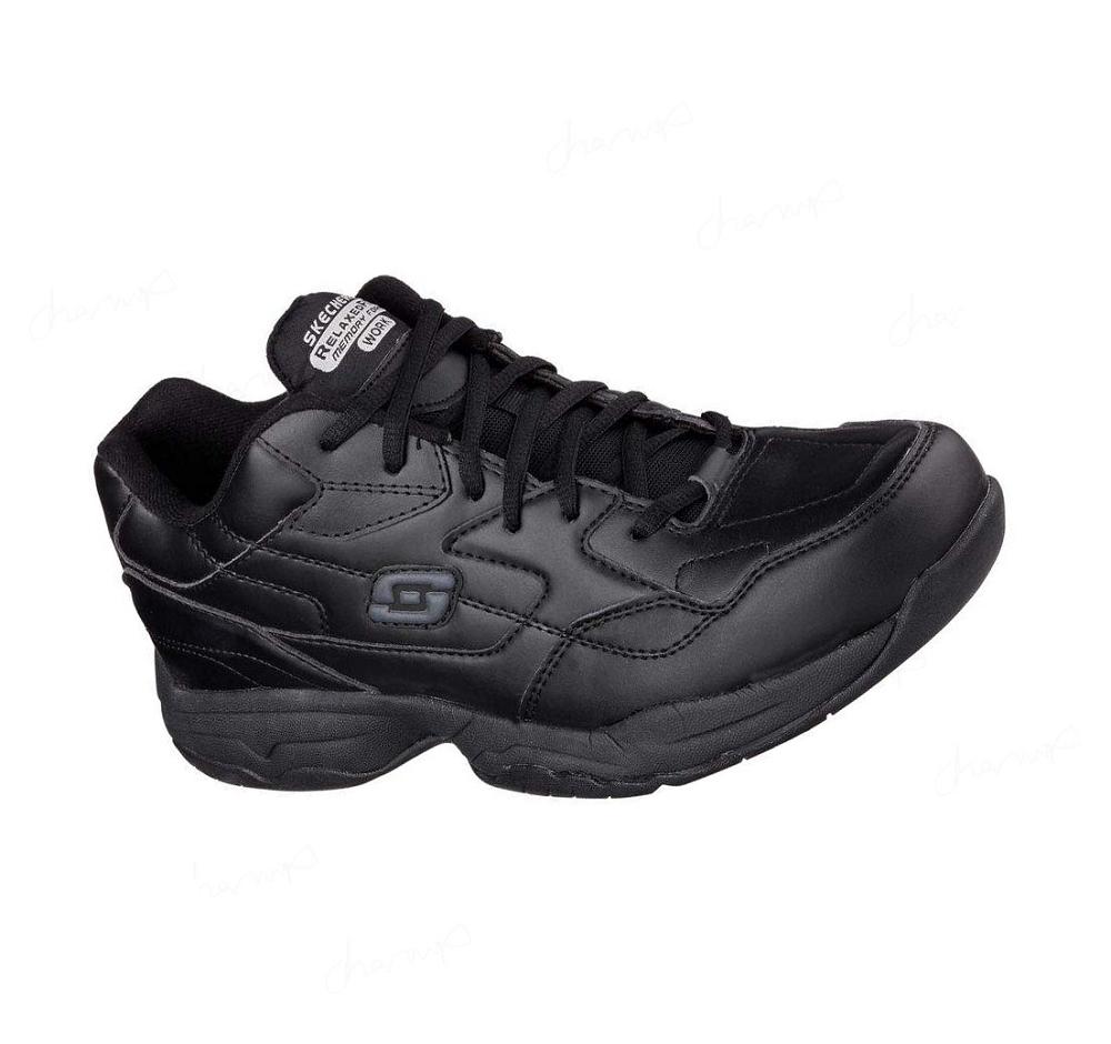 Zapatos De Trabajo Skechers Relaxed Fit: Felton SR Hombre Negras | 6T36K_AR