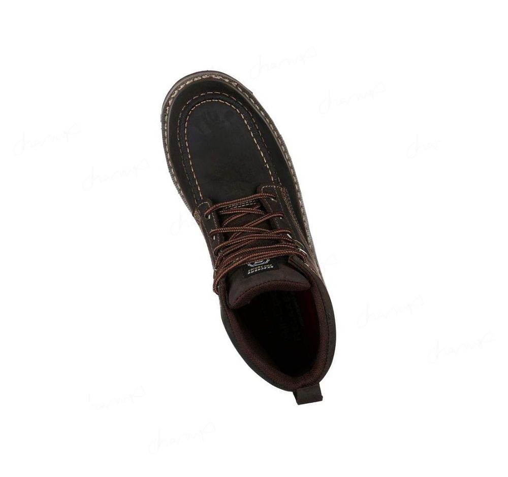 Zapatos De Trabajo Skechers Relaxed Fit: Boydton Hombre Marrones | 6T610_AR