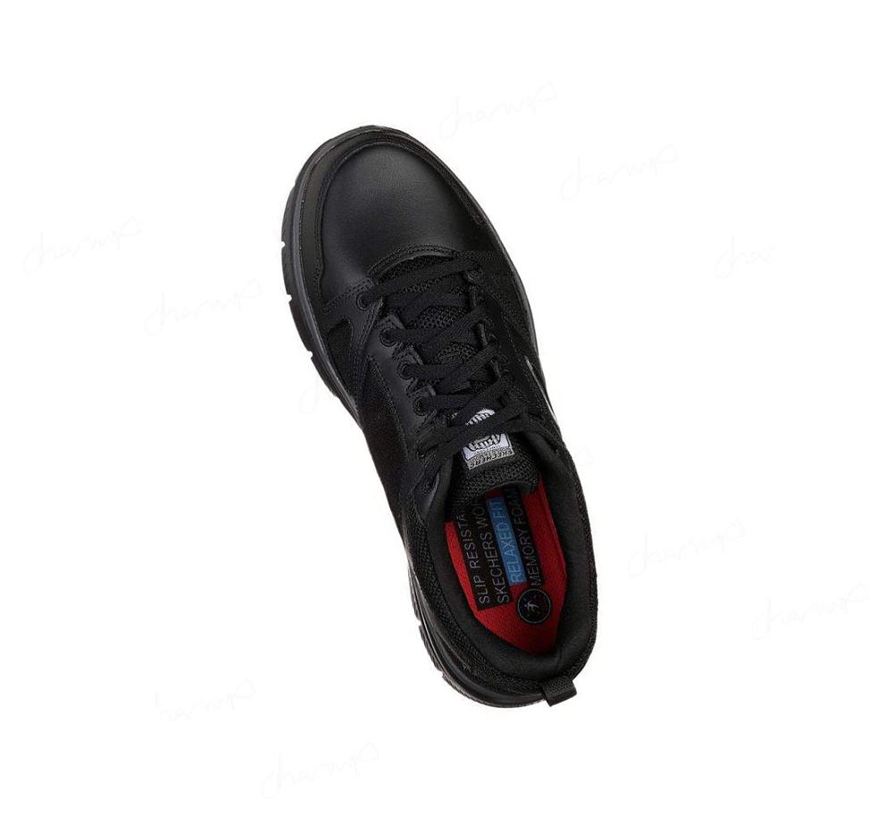 Zapatos De Trabajo Skechers Relaxed Fit: Flex Advantage SR Hombre Negras | 6T86A_AR