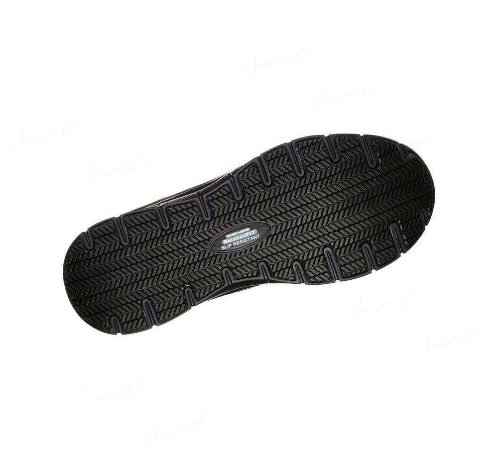 Zapatos De Trabajo Skechers Relaxed Fit: Flex Advantage SR Hombre Negras | 6T86A_AR