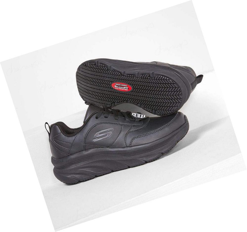 Zapatos De Trabajo Skechers Relaxed Fit: D'Lux Walker SR Mujer Negras | A021D_AR