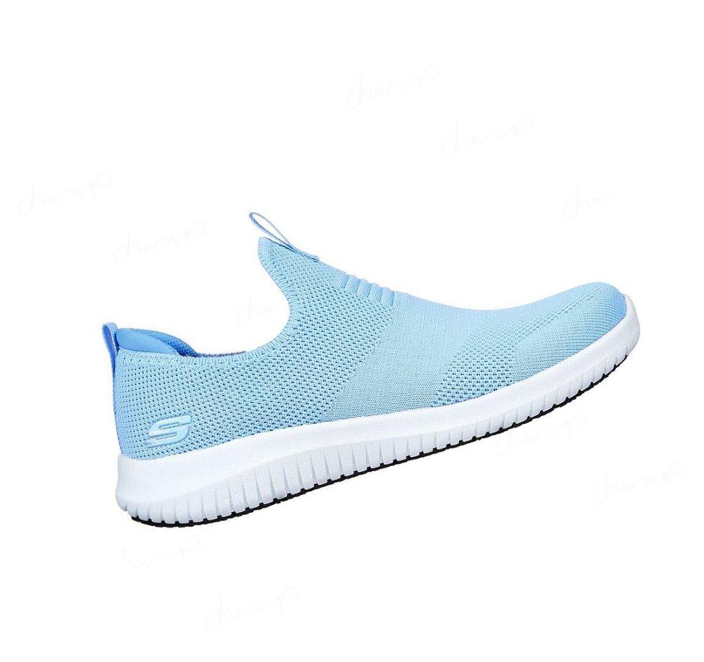 Zapatos De Trabajo Skechers Relaxed Fit: Ultra Flex SR Mujer Azules Claro Blancas | A221X_AR