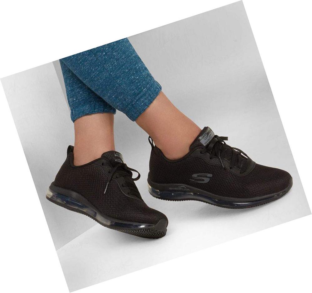 Zapatos De Trabajo Skechers Relaxed Fit: Skech-Air SR Mujer Negras | A3T1P_AR