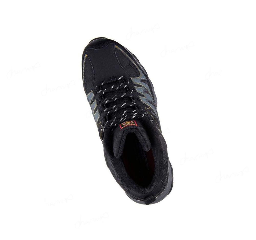 Zapatos De Trabajo Skechers Relaxed Fit: Holdredge - Rebem ST Hombre Negras Gris | A5613_AR