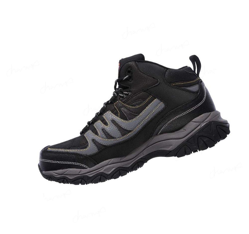 Zapatos De Trabajo Skechers Relaxed Fit: Holdredge - Rebem ST Hombre Negras Gris | A5613_AR