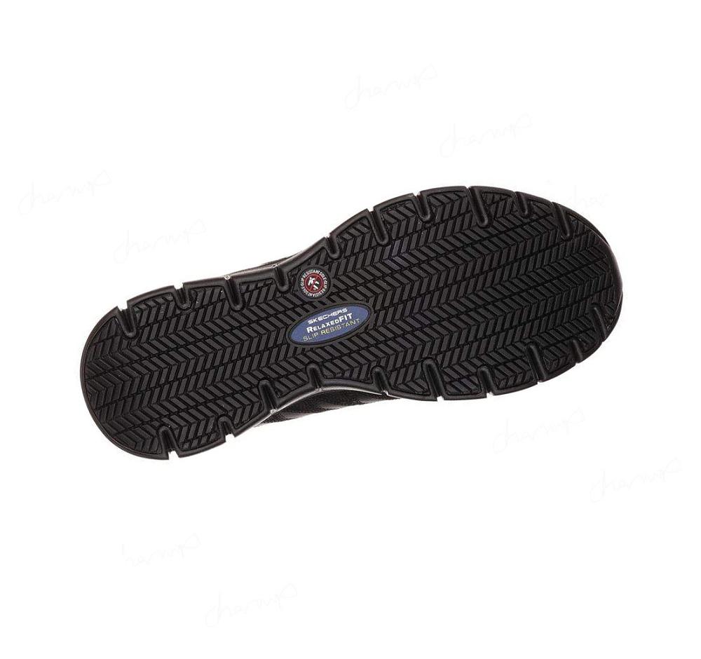 Zapatos De Trabajo Skechers Relaxed Fit: Sure Pista - Erath SR Mujer Negras | A5A6B_AR