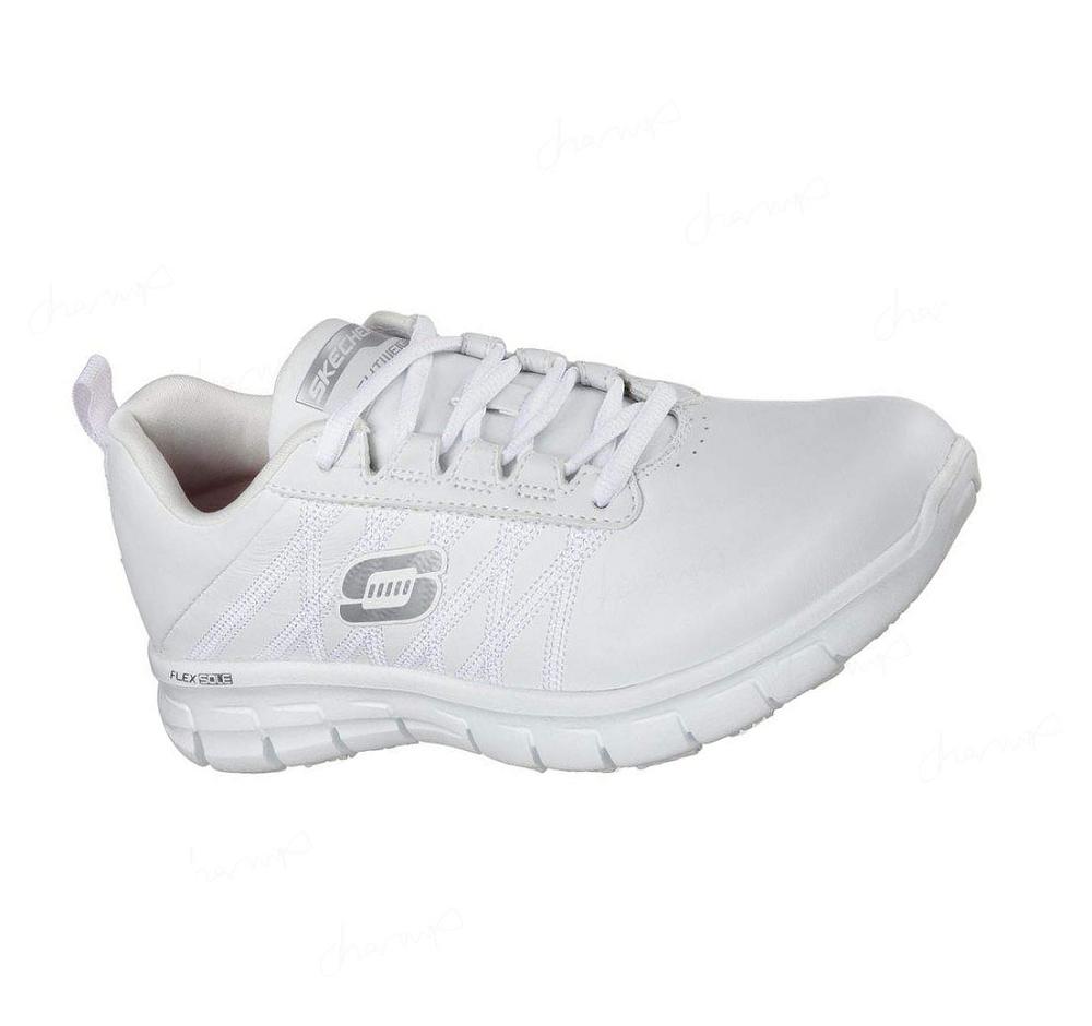 Zapatos De Trabajo Skechers Relaxed Fit: Sure Pista - Erath SR Mujer Blancas | A5T1G_AR