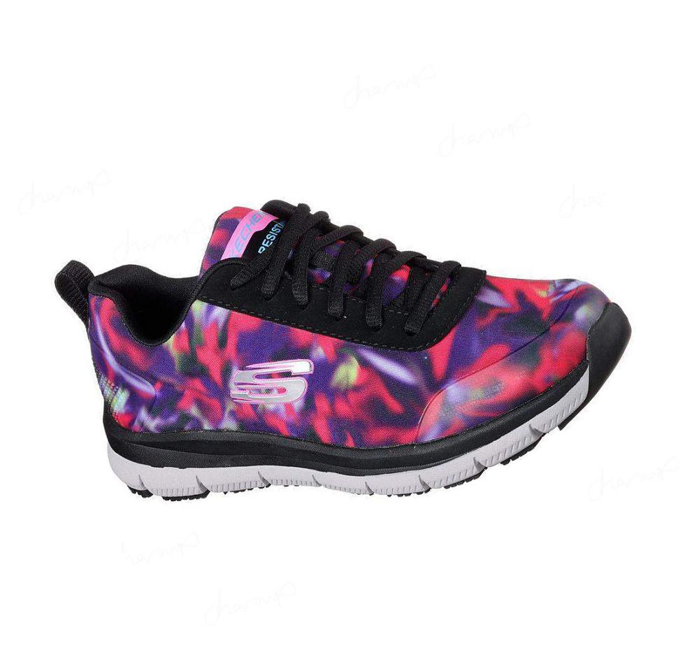 Zapatos De Trabajo Skechers Relaxed Fit: Comodidad Flex SR - HC Pro SR Mujer Negras Multicolor | A621E_AR