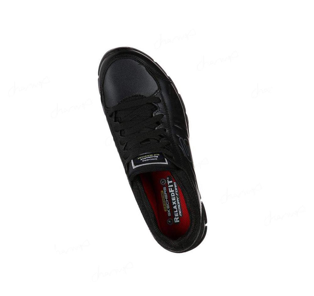 Zapatos De Trabajo Skechers Relaxed Fit - Eldred SR Mujer Negras | A8T1X_AR