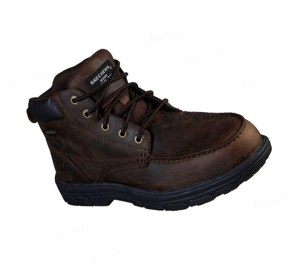 Zapatos De Trabajo Skechers Relaxed Fit: Vicksburk ST Hombre Marrones | A911D_AR