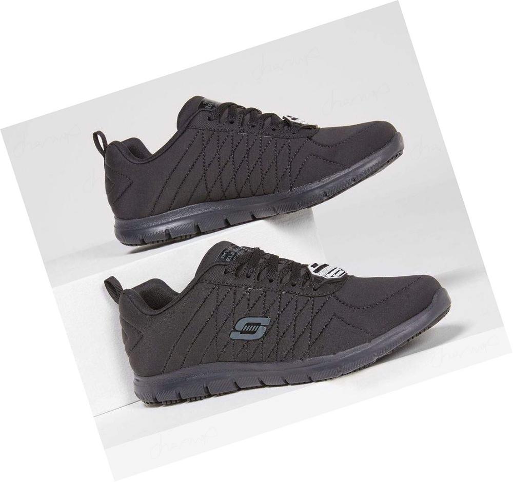 Zapatos De Trabajo Skechers Relaxed Fit: Ghenter SR Mujer Negras | A9A6L_AR