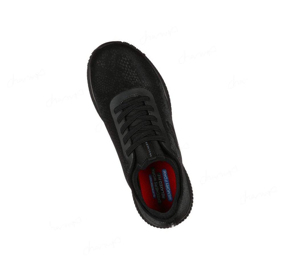 Zapatos De Trabajo Skechers Relaxed Fit: Squad SR - Glistle Mujer Negras | A9T10_AR