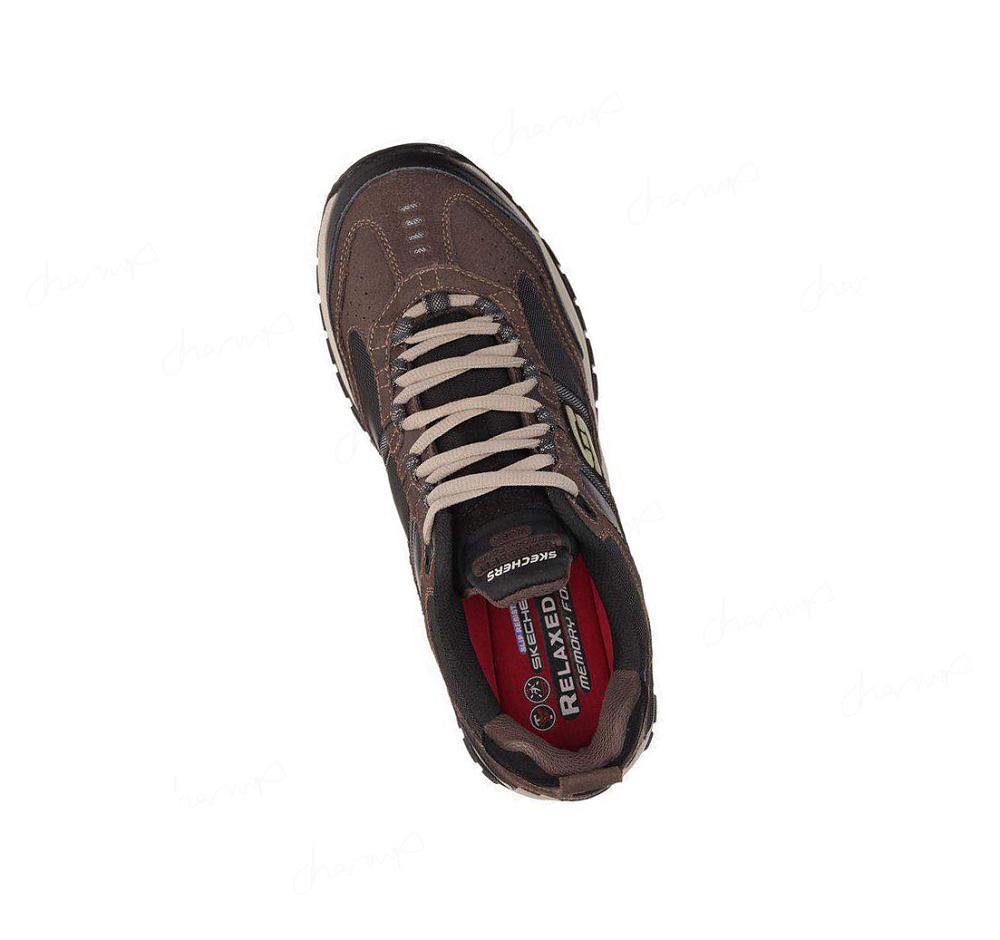 Zapatos De Trabajo Skechers Relaxed Fit: Soft Stride - Grinnell Comp Hombre Marrones | AA11D_AR