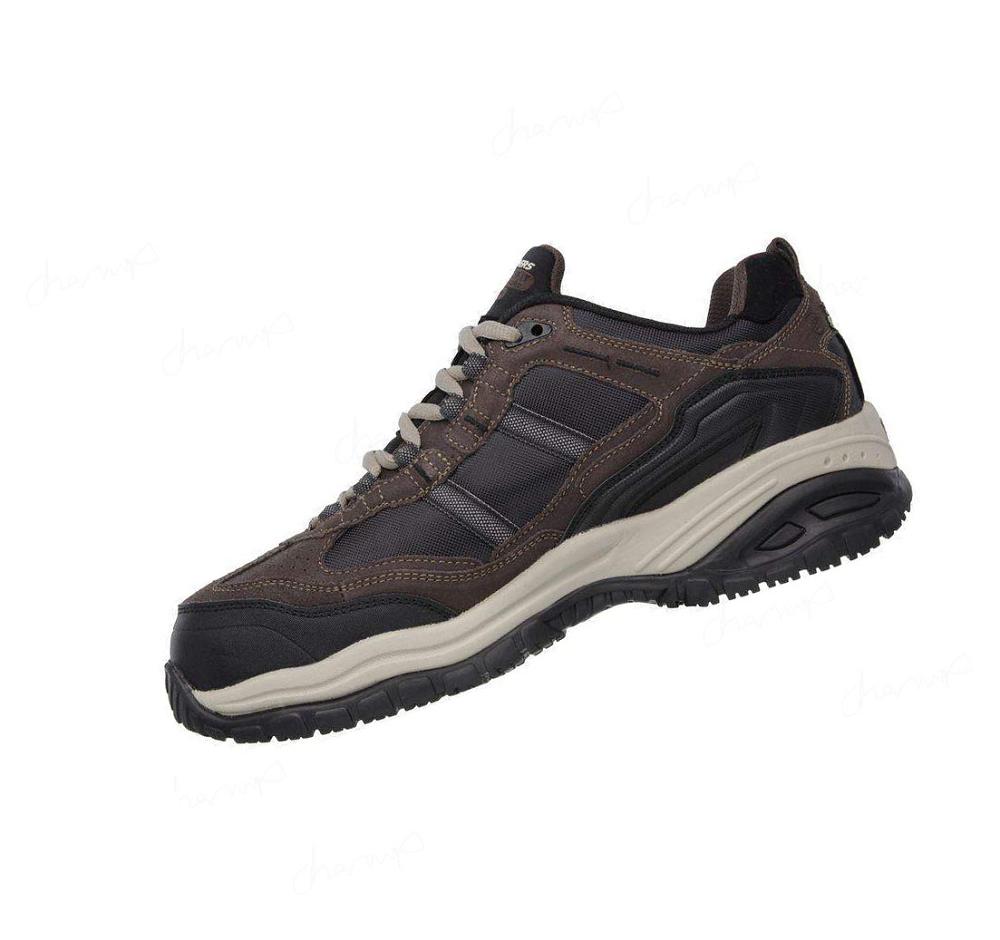 Zapatos De Trabajo Skechers Relaxed Fit: Soft Stride - Grinnell Comp Hombre Marrones | AA11D_AR