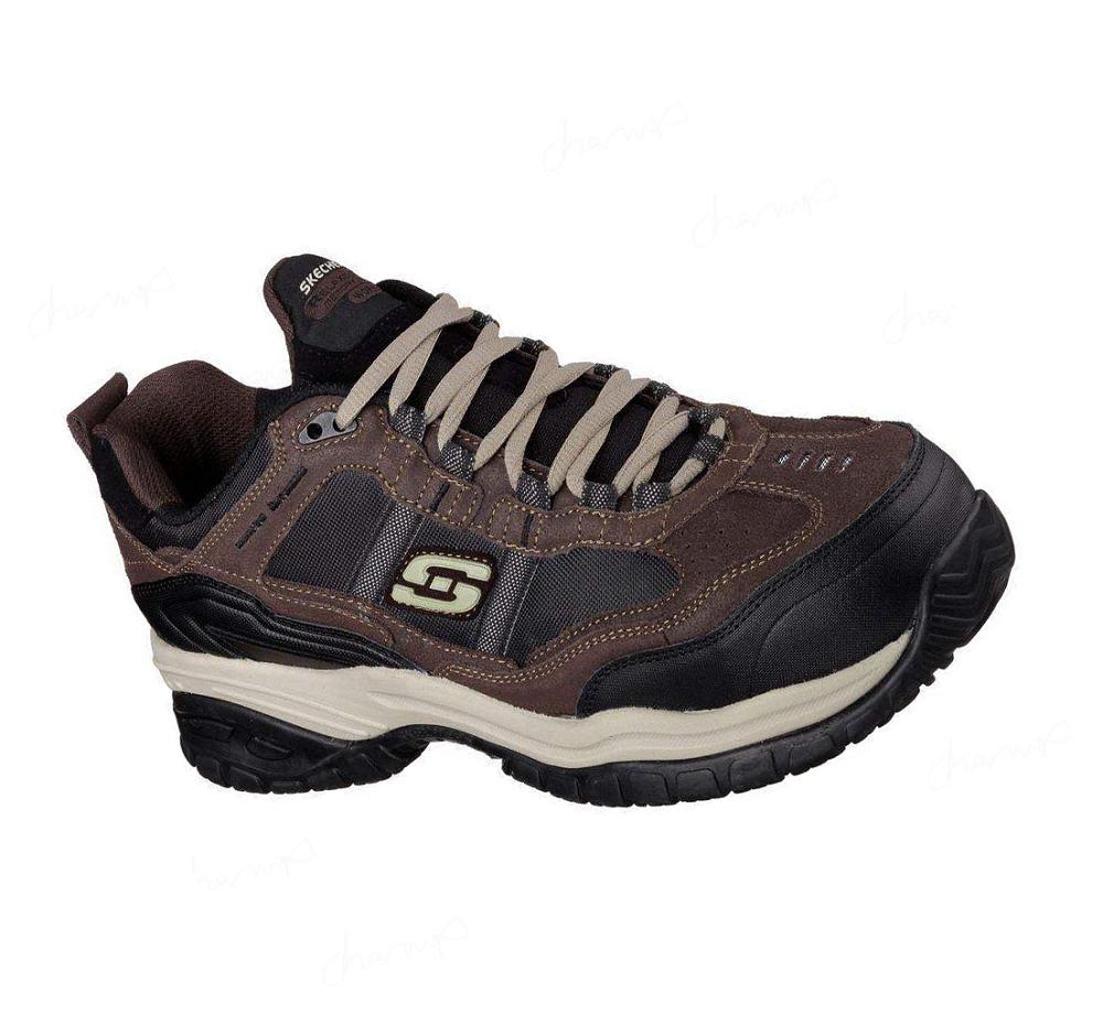 Zapatos De Trabajo Skechers Relaxed Fit: Soft Stride - Grinnell Comp Hombre Marrones | AA11D_AR