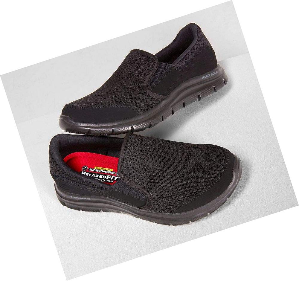 Zapatos De Trabajo Skechers Relaxed Fit: Cozard SR Mujer Negras | AA96A_AR