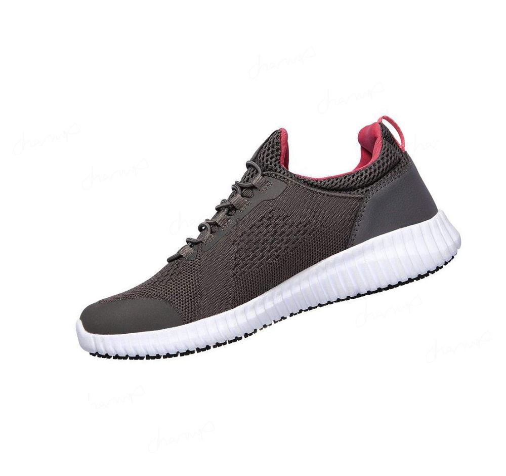 Zapatos De Trabajo Skechers Relaxed Fit: Cessnock - Carrboro SR Mujer Gris | AAA6A_AR