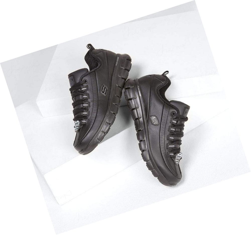 Zapatos De Trabajo Skechers Relaxed Fit: Sure Pista - Trickel Mujer Negras | ATA6L_AR