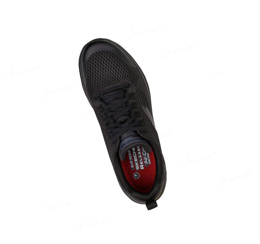 Zapatos De Trabajo Skechers Relaxed Fit: Glide-Step SR - Stauntap Hombre Negras | T011D_AR