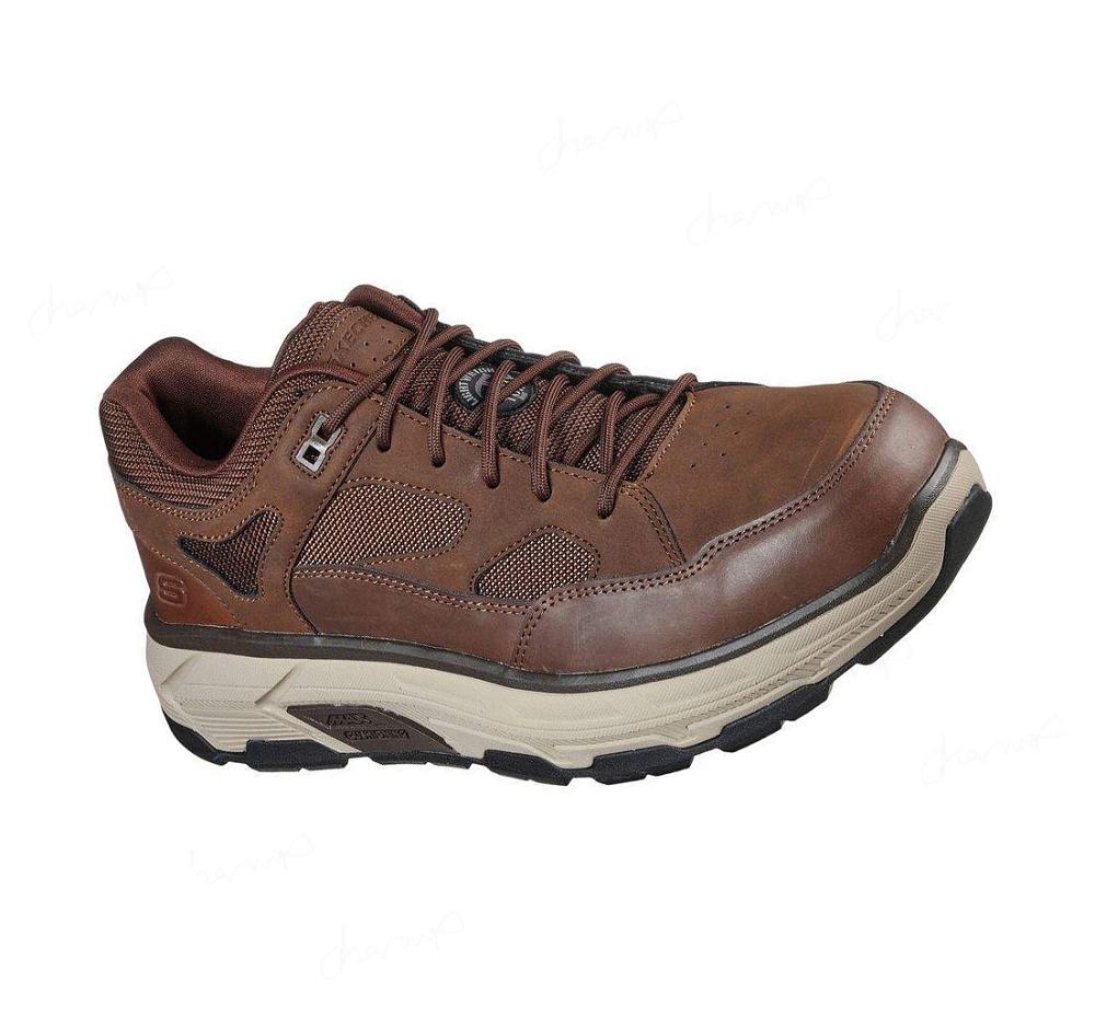 Zapatos De Trabajo Skechers Relaxed Fit: Max Stout Alloy Puntera Hombre Marrones | T211X_AR