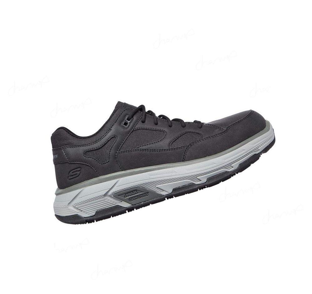 Zapatos De Trabajo Skechers Relaxed Fit: Max Stout Alloy Puntera Hombre Negras | T236L_AR