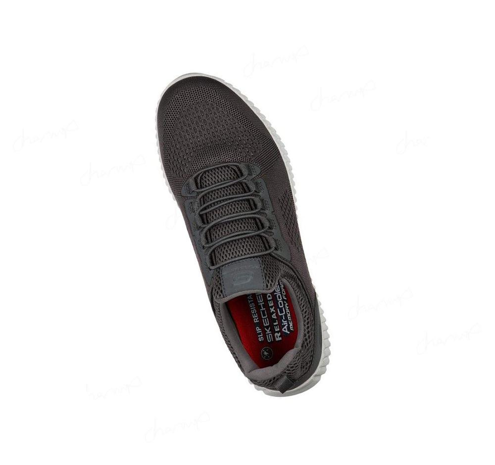 Zapatos De Trabajo Skechers Relaxed Fit: Cessnock SR Hombre Gris | T386K_AR