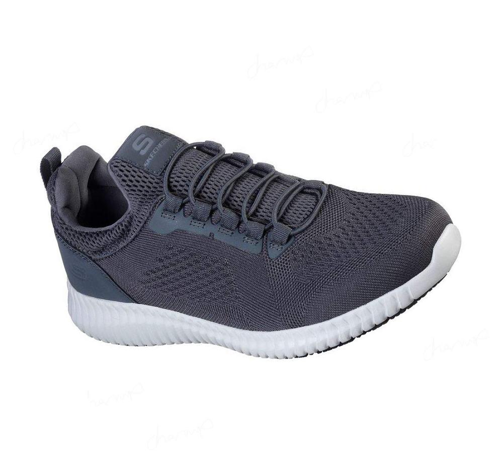 Zapatos De Trabajo Skechers Relaxed Fit: Cessnock SR Hombre Gris | T386K_AR