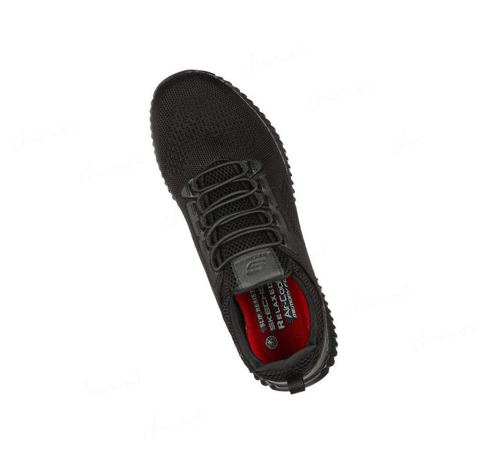 Zapatos De Trabajo Skechers Relaxed Fit: Cessnock SR Hombre Negras | TA110_AR