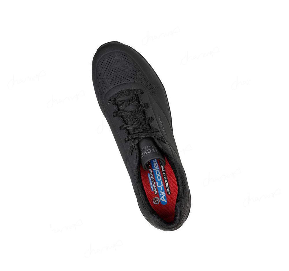 Zapatos De Trabajo Skechers Relaxed Fit: Uno SR - Sutal Hombre Negras | TA86A_AR