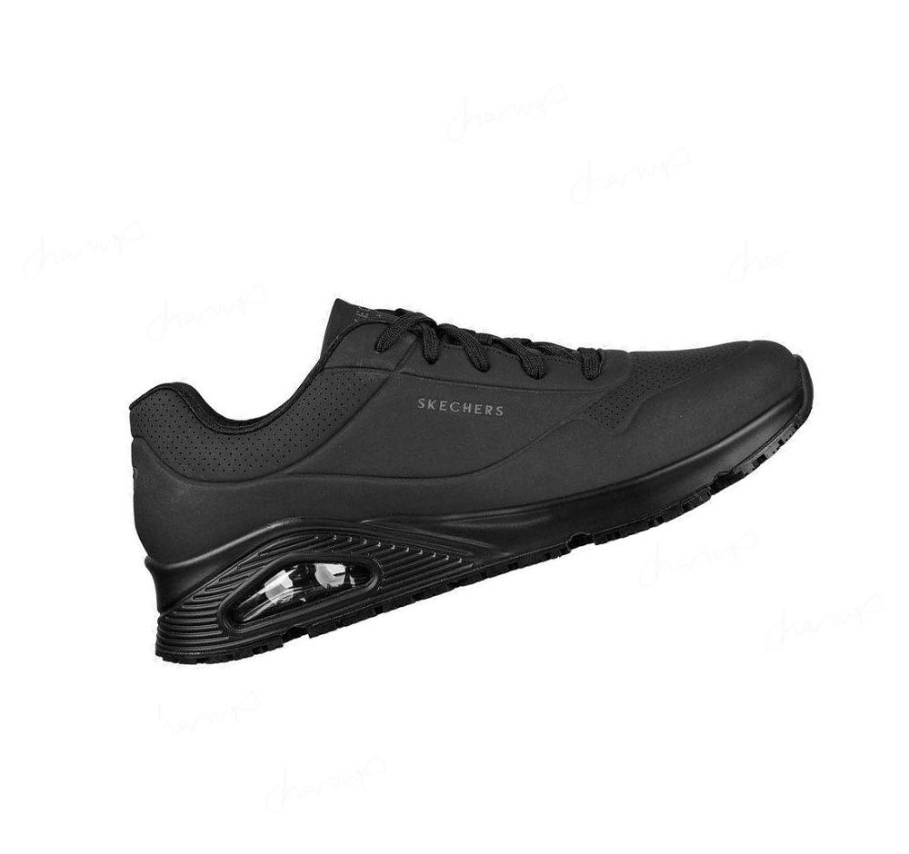 Zapatos De Trabajo Skechers Relaxed Fit: Uno SR - Sutal Hombre Negras | TA86A_AR