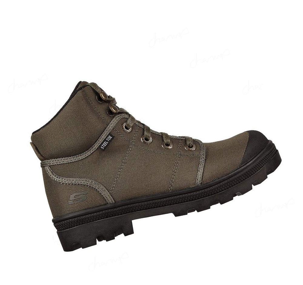 Zapatos De Trabajo Skechers Rotund - Darragh ST Mujer Verde Oliva | 56A6W_AR