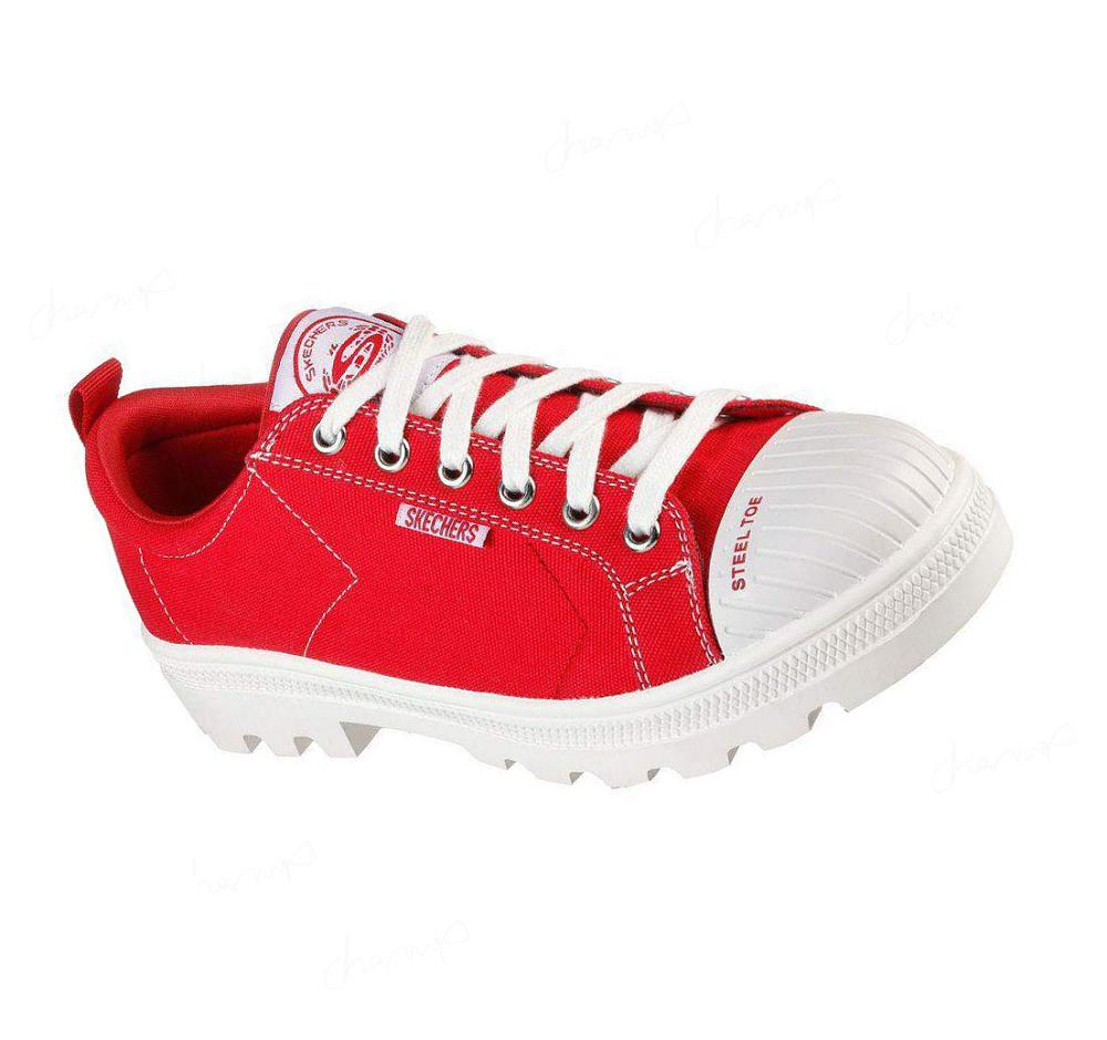 Zapatos De Trabajo Skechers Rotund ST Mujer Rojas | 5396L_AR