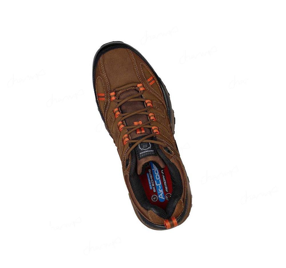 Zapatos De Trabajo Skechers Rugged Alpine Comp Puntera Hombre Marrones | A011A_AR