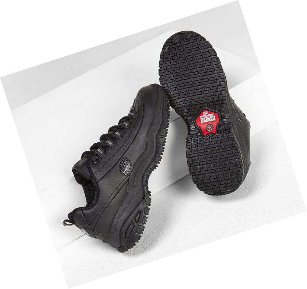 Zapatos De Trabajo Skechers Soft Stride - Softie Mujer Negras | A596R_AR