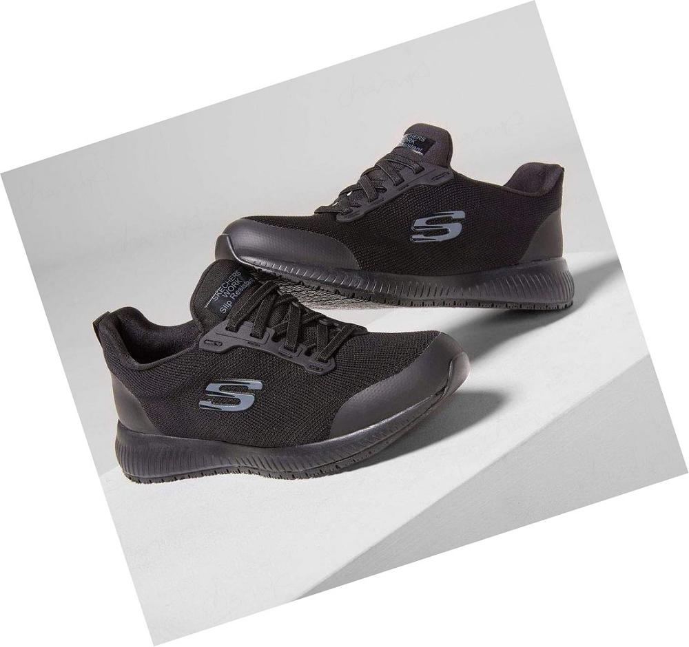 Zapatos De Trabajo Skechers Squad SR Mujer Negras | A3210_AR