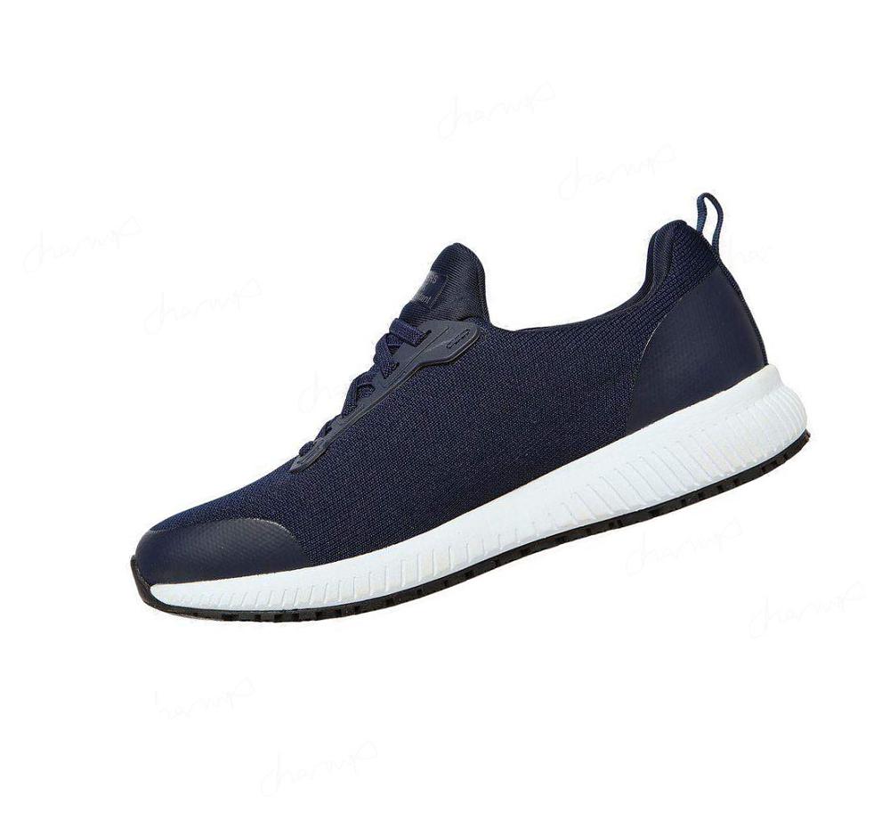 Zapatos De Trabajo Skechers Squad SR Mujer Azul Marino | A3A6W_AR