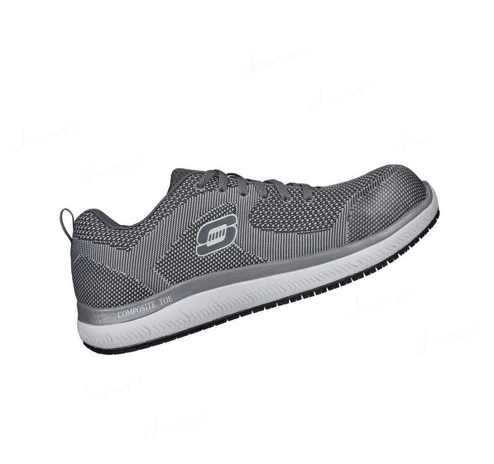 Zapatos De Trabajo Skechers Summits SR Comp Puntera Hombre Gris | A186A_AR