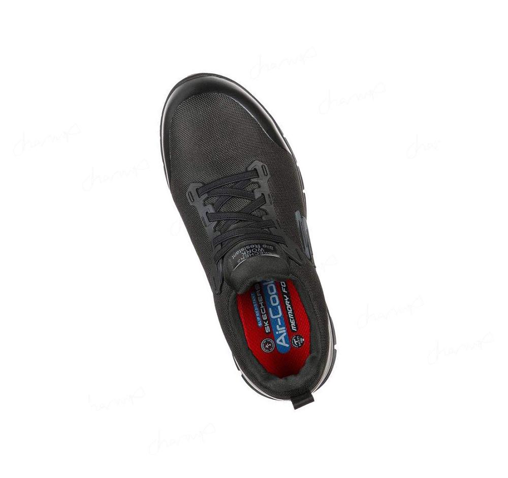 Zapatos De Trabajo Skechers Sure Pista - Irmo Alloy Puntera Mujer Negras | 6221A_AR