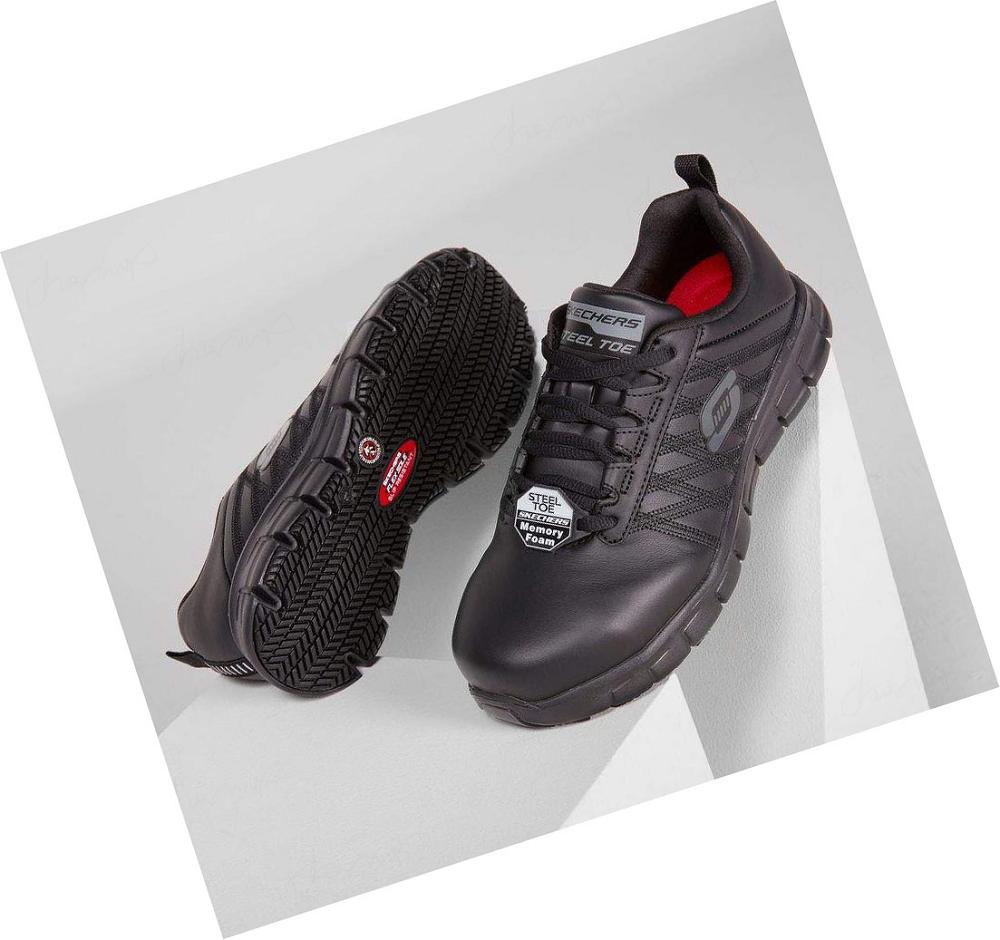 Zapatos De Trabajo Skechers Sure Pista - Martley ST Mujer Negras | 62T10_AR