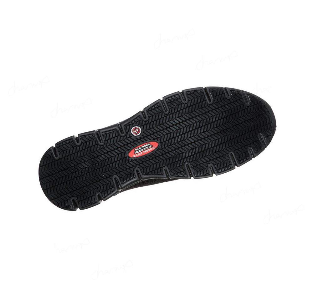 Zapatos De Trabajo Skechers Synergy - Omat Alloy Puntera Hombre Negras | 56865_AR