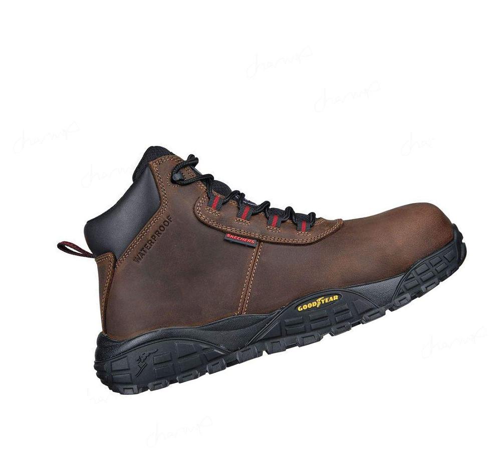 Zapatos De Trabajo Skechers Treadix - Trental Hombre Marrones | AA86L_AR