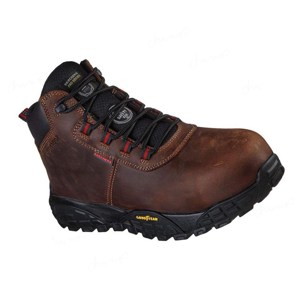 Zapatos De Trabajo Skechers Treadix - Trental Hombre Marrones | AA86L_AR