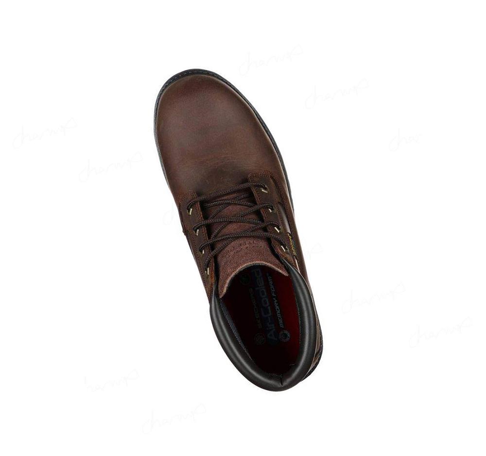 Zapatos De Trabajo Skechers Trevok ST WP Hombre Marrones | A861Q_AR