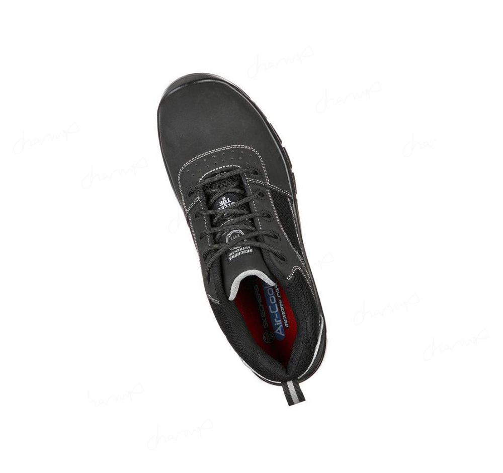 Zapatos De Trabajo Skechers Trophus ST Hombre Negras | 3961X_AR