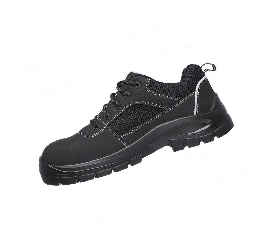 Zapatos De Trabajo Skechers Trophus ST Hombre Negras | 3961X_AR