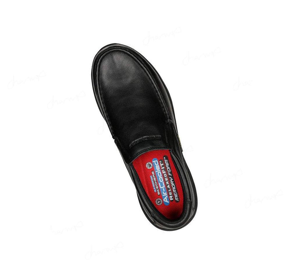 Zapatos De Trabajo Skechers Ulmus - Mockit SR WP Hombre Negras | T186S_AR