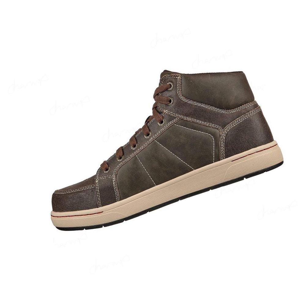 Zapatos De Trabajo Skechers Watab - Stirling ST Hombre Chocolate | A611X_AR