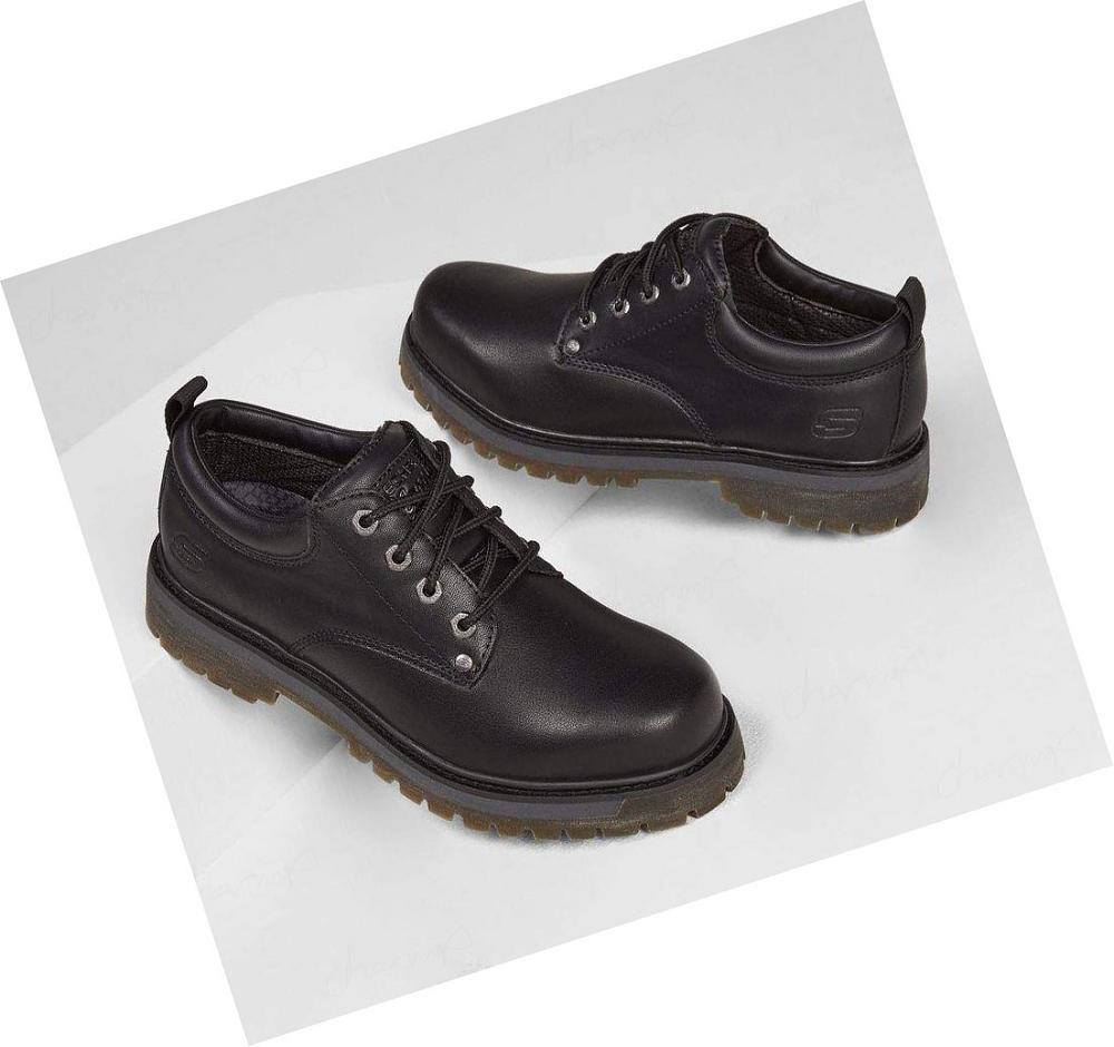 Zapatos Oxford Skechers Alley Cats - Mesago Hombre Negras | I236L_AR