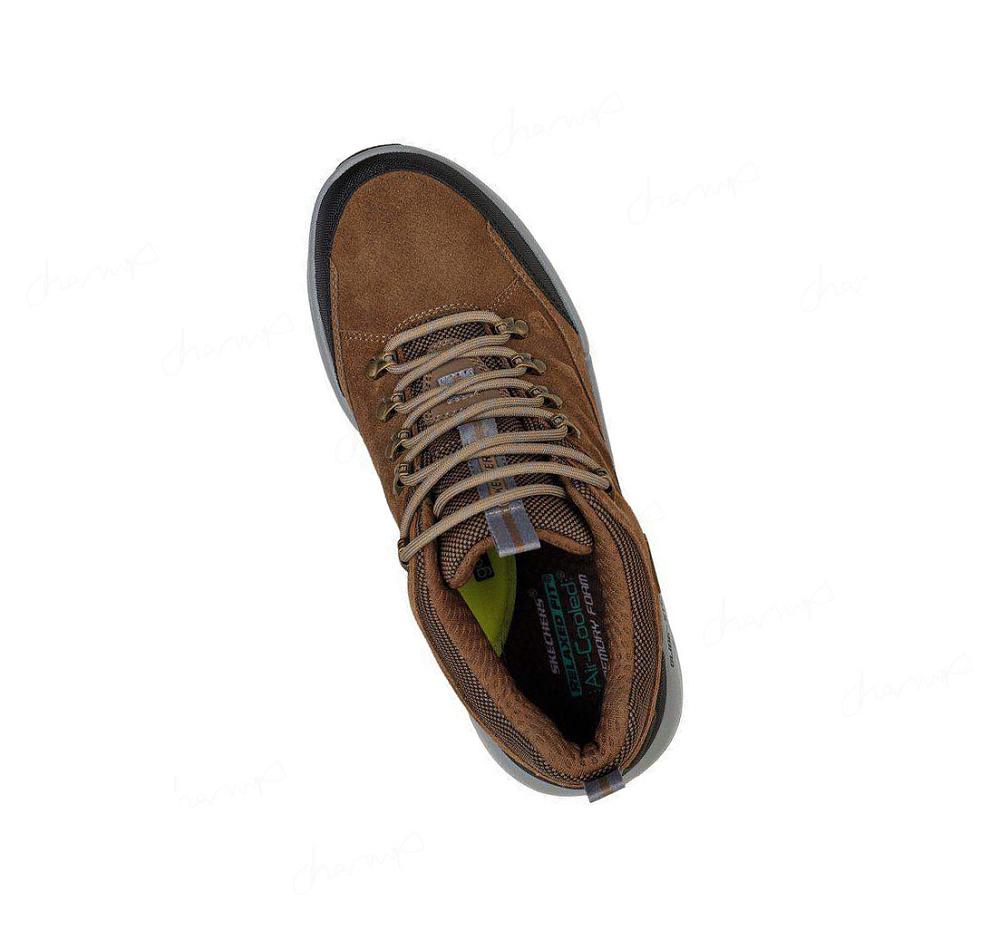 Zapatos Oxford Skechers Relaxed Fit: Lugwin - Armadale Hombre Kaki | 32685_AR